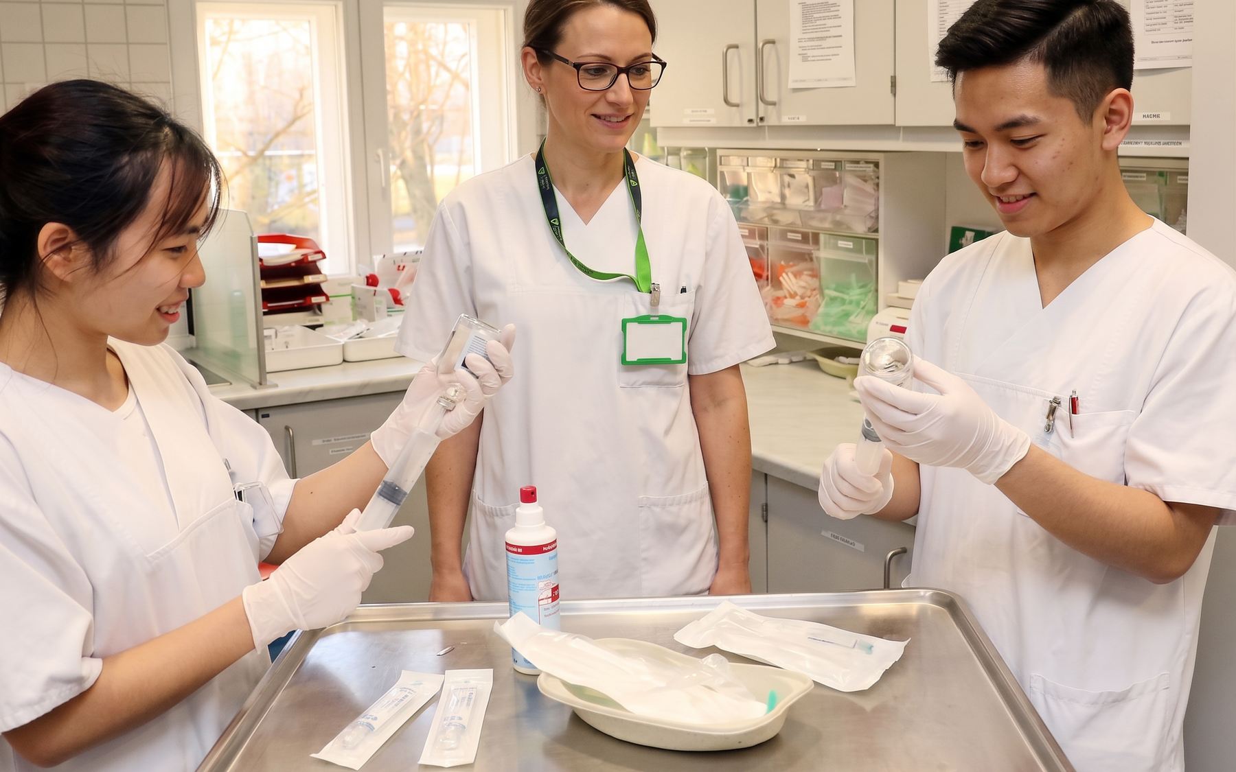 Betriebsteam mit vietnamesischen Auszubildenden