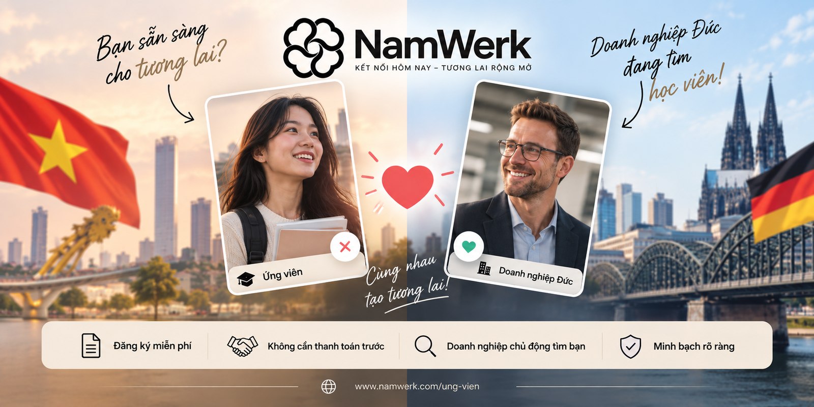 Ứng viên Việt Nam và doanh nghiệp Đức tìm thấy nhau qua NamWerk